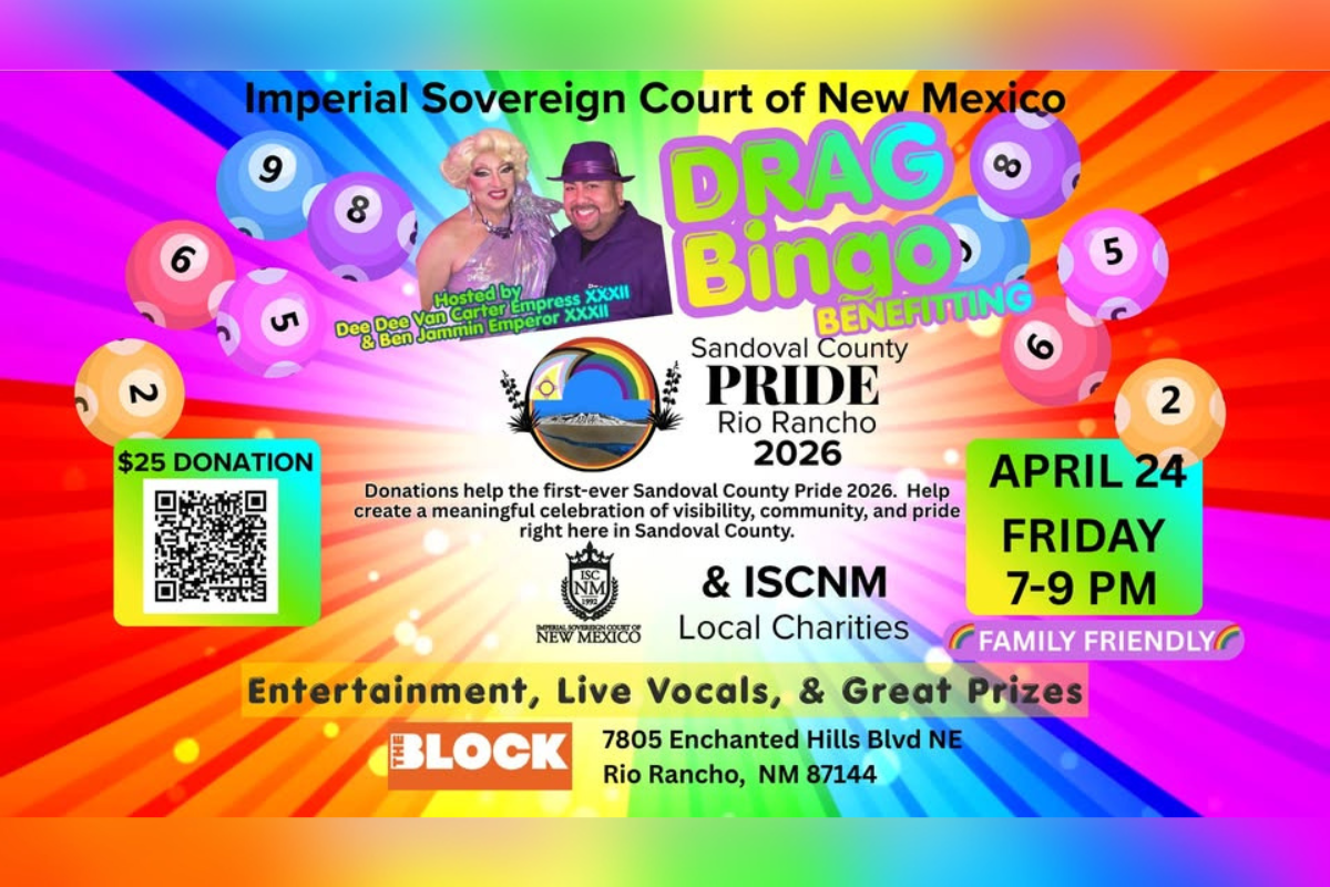 Rio Rancho's first-ever Pride celebration is still two months out, but local organizers are already rolling — with Drag Bingo and a one-of-a-kind dice raffle.
