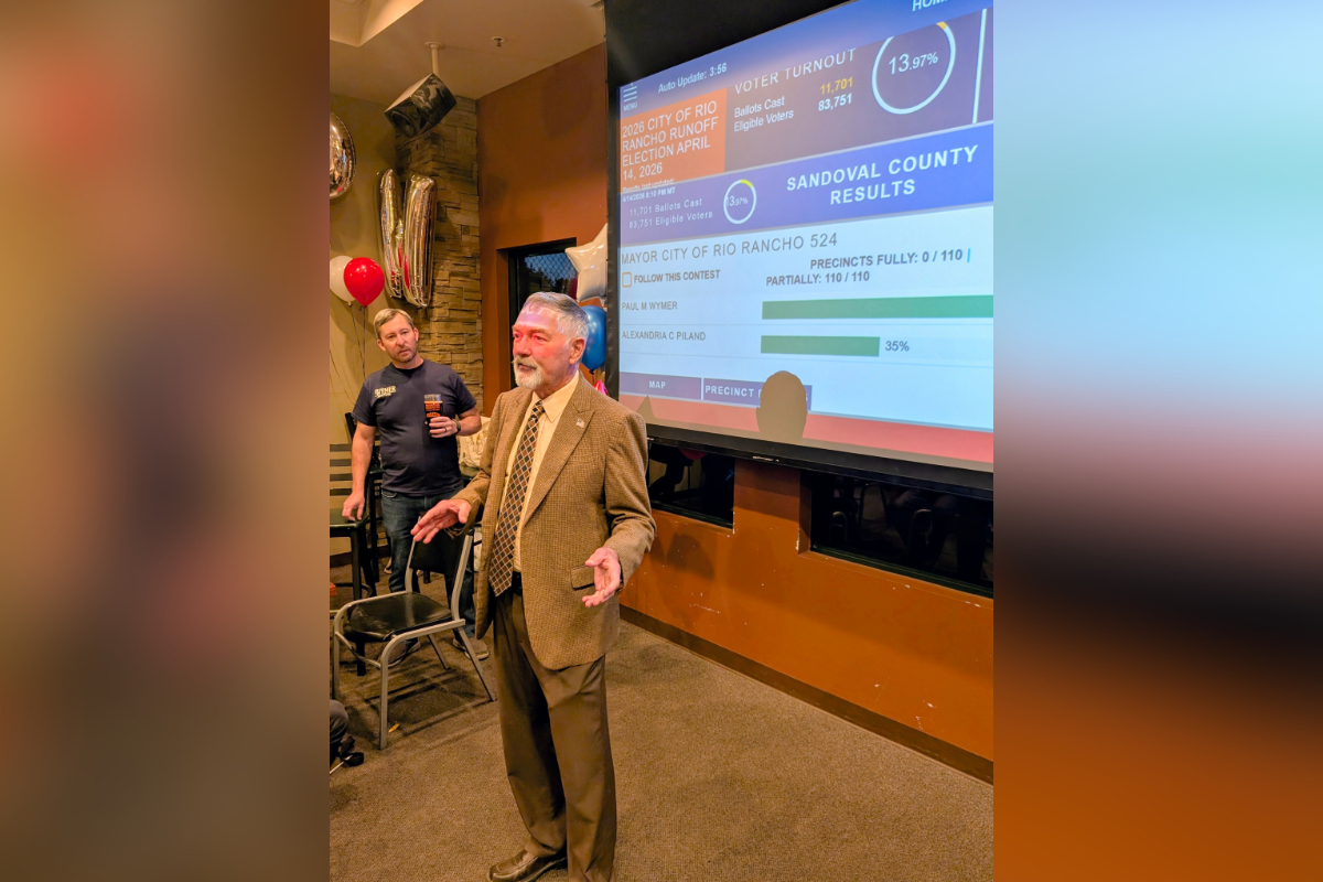 Paul Wymer will be Rio Rancho's next mayor, and he's already thinking about what comes first when he walks into City Hall on May 1.