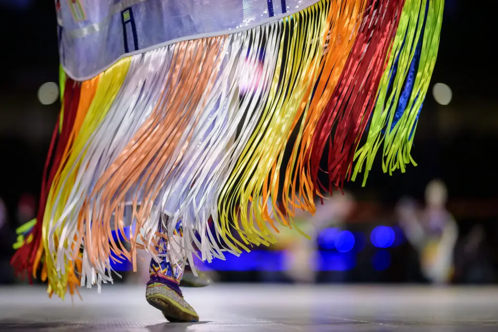 A dancer performs during the 2024 Gathering of Nations (Roberto Rosales, The Paper.)