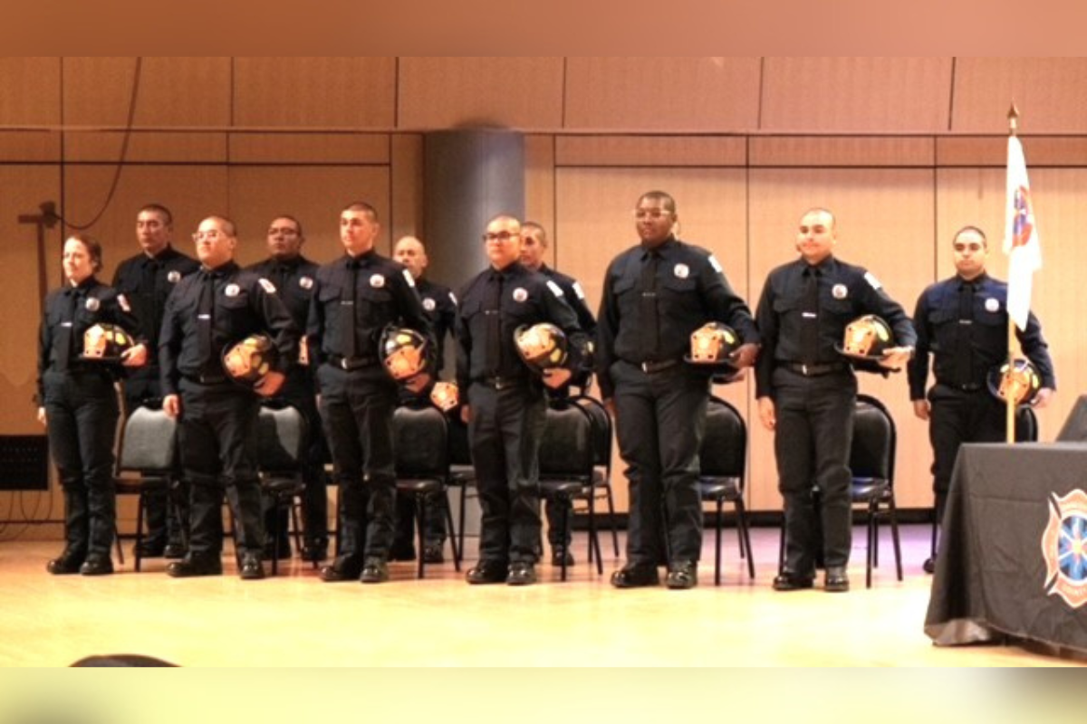 Thirteen new firefighters joined Sandoval County Fire and Rescue following a graduation ceremony April 24 at V. Sue Cleveland High School. The Class 8 graduates represent the largest academy class in the program's history.