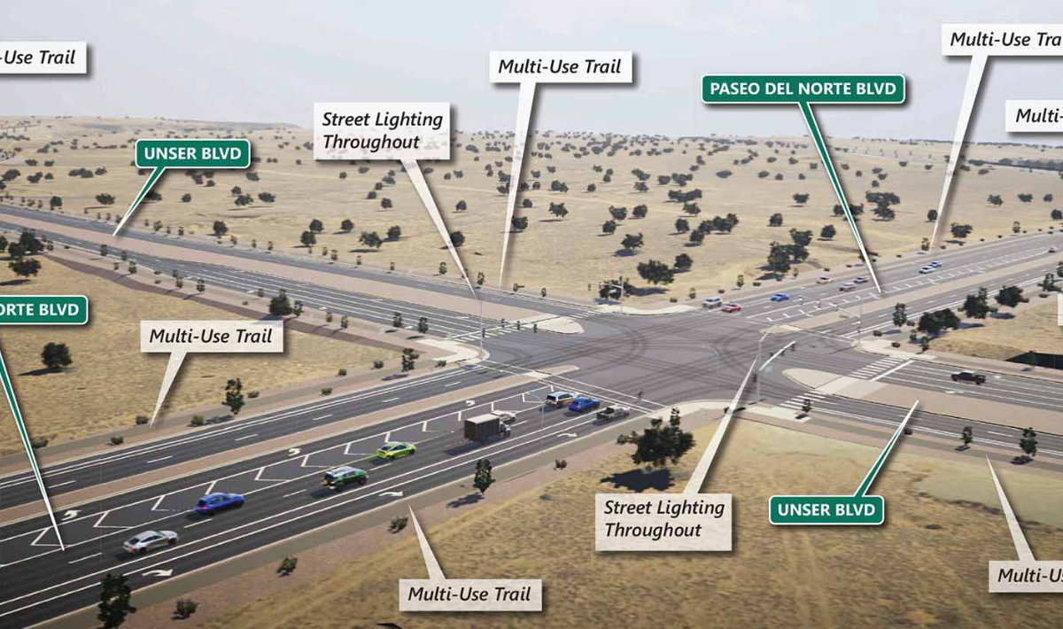 Rio Rancho and Westside commuters face a two-day closure on Paseo del Norte this week as construction crews blast through basalt to install storm drainage on a corridor serving tens of thousands of daily drivers.