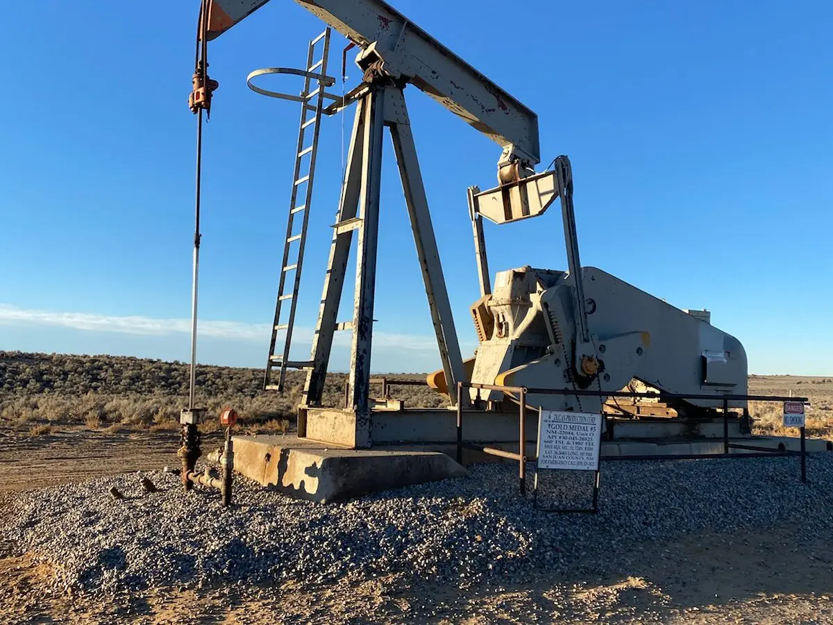 Oil well in the Greater Chaco Cultural Landscape