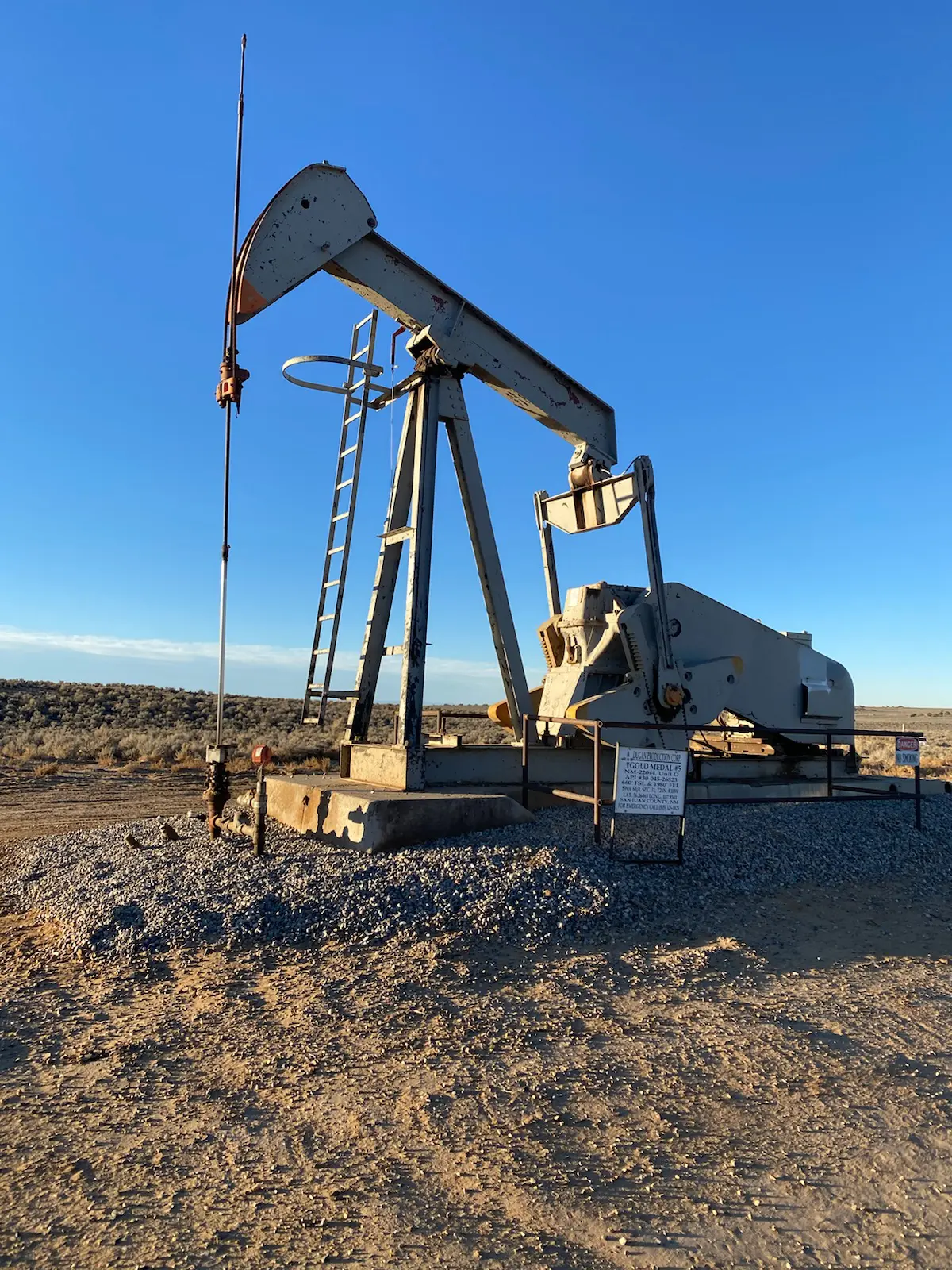 Oil well in the Greater Chaco Cultural Landscape