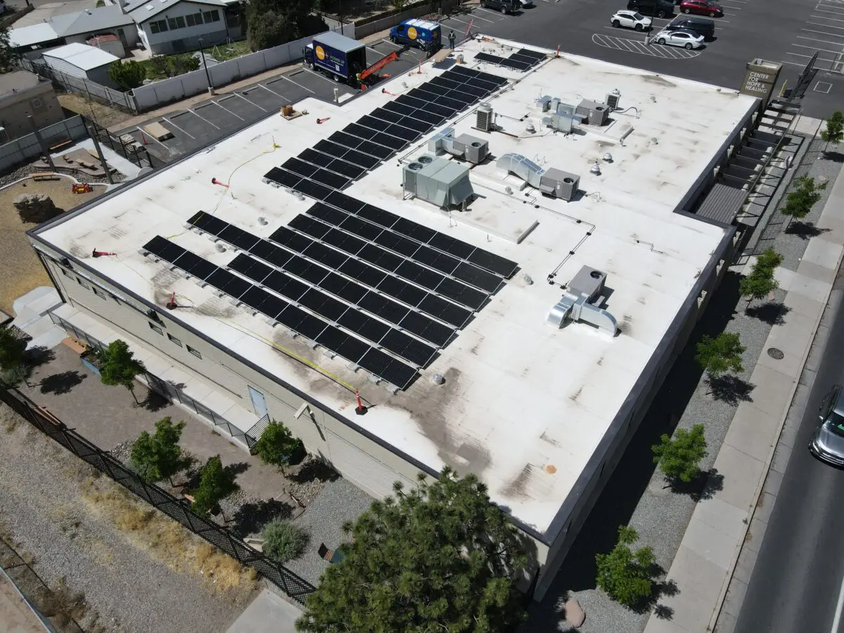 The Grief Center received a $60,000 donation to convert to solar power installed by SunState+ and Unirac (Courtesy photo)