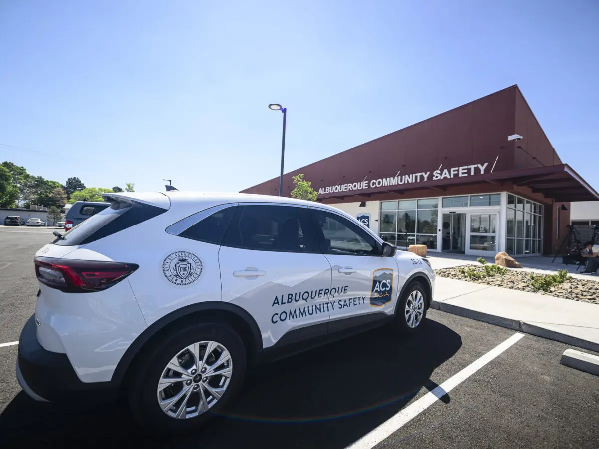 Pictured is the new Albuquerque Community Safety (ACS) headquarters located at 1210 San Mateo Blvd. SE. The new 10,800-square-foot facility is located in the International District, and along with housing ACS staff and programs, will also serve as a space for community resources and gatherings Photo by Roberto E. Rosales/City Desk Abq.