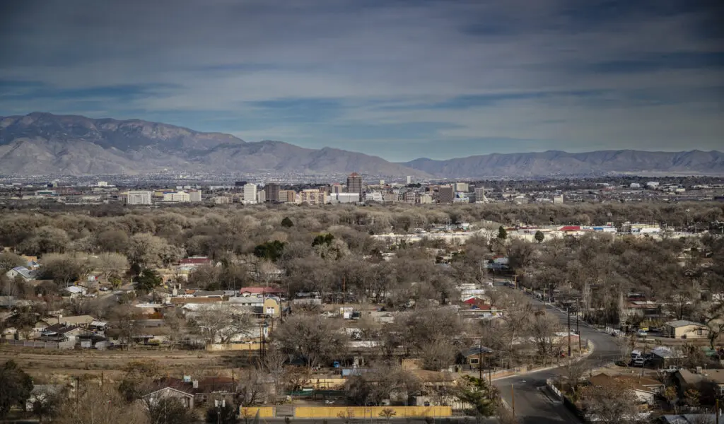 A view of Albuquerque looking east from Pat Hurley Park on the Westside. The City Council is set to consider several measures Monday that could change how development appeals are handled.
Photo by Roberto E. Rosales / City Desk Abq