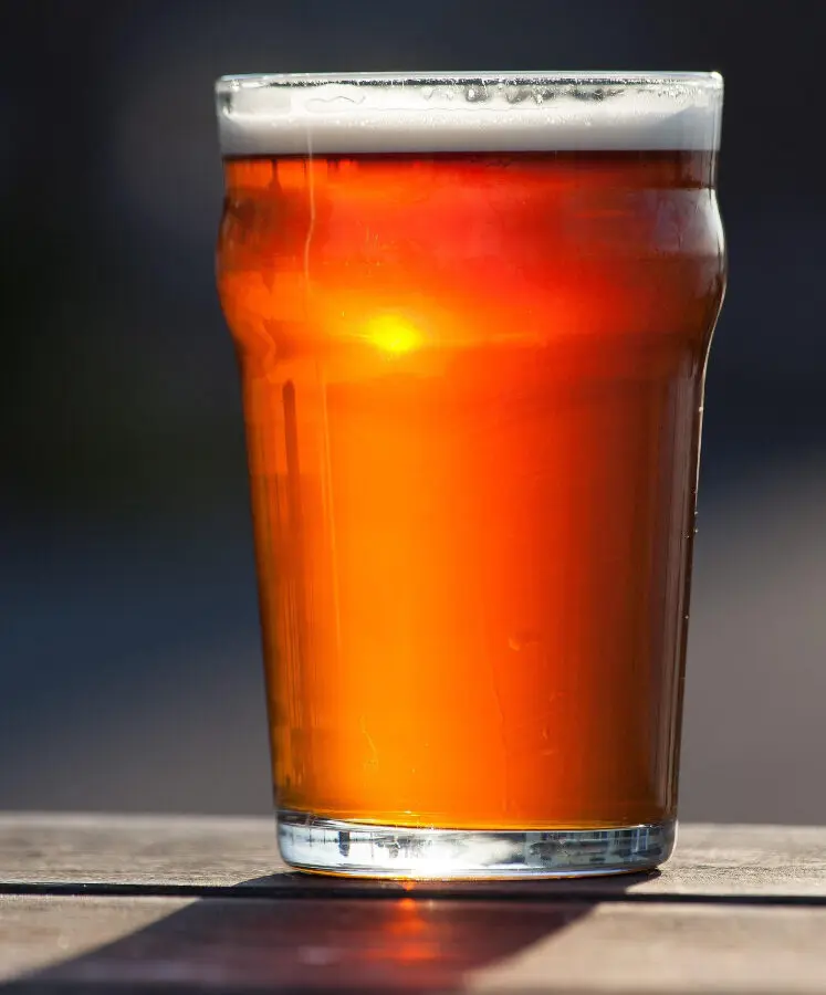 photo of a beer in a glass