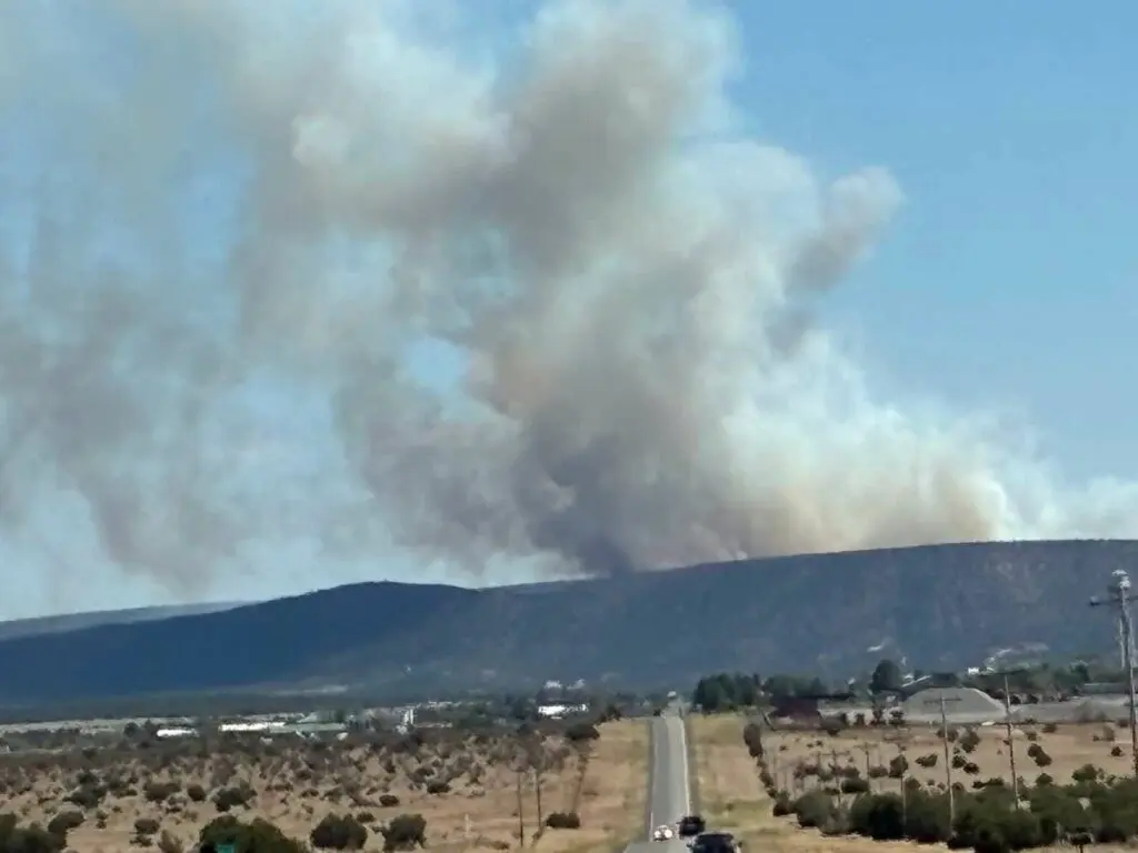 The Deer Canyon Fire south of Mountainair (NM Foretry Div., Jun 21, 2026)