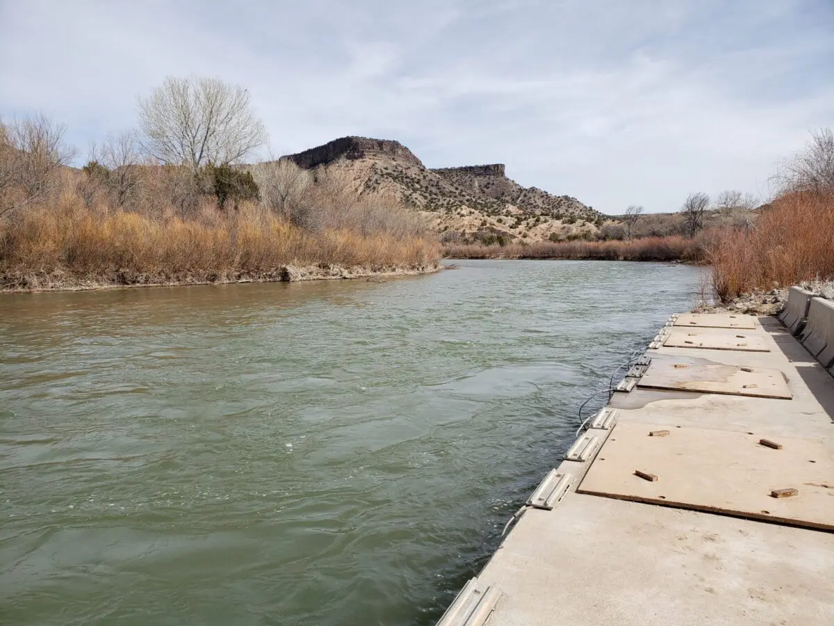 The Rio Grande, which the Buckman Direct Diversion treats to make drinkable water for Santa Fe and surrounding communities, pictured in 2020. (Courtesy of The Buckman Direct Diversion via Source NM)