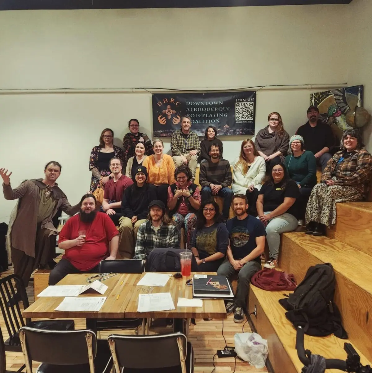 A group of gamers gathered for a DARC event (Courtesy of DARC)
