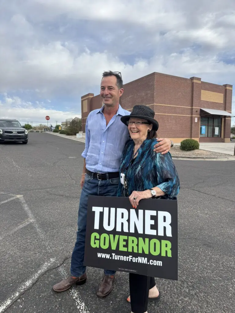 Doug Turner greeted voters at voting centers across Bernalillo County on Election Day (Courtesy)
