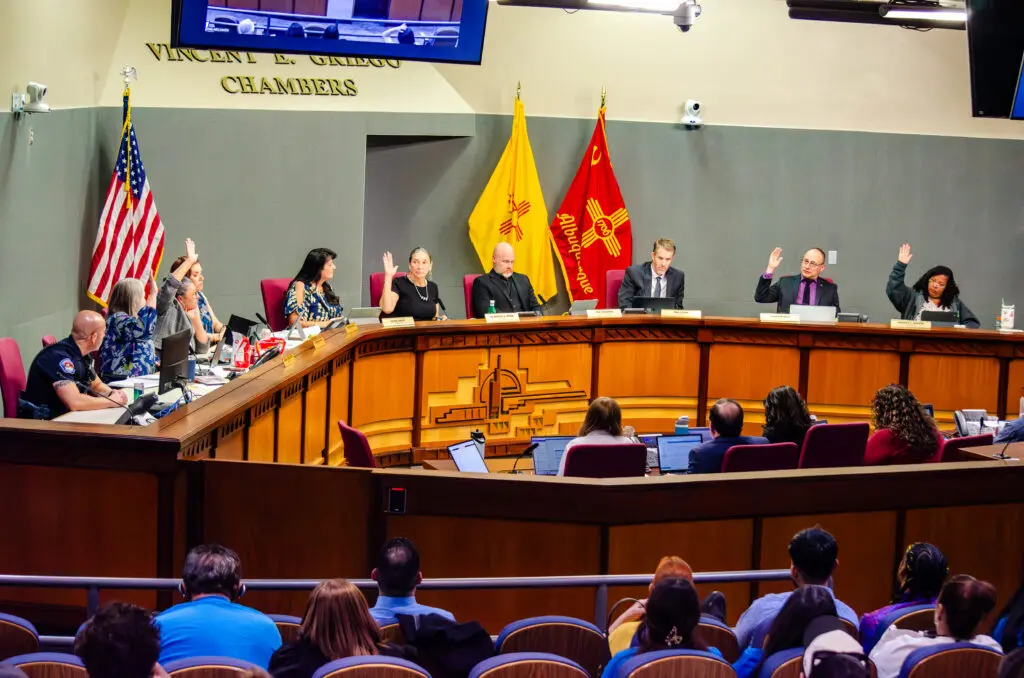The moment when the City Council voted to appove the minimum wage increase to $15 an hour. (Jesse Jones)