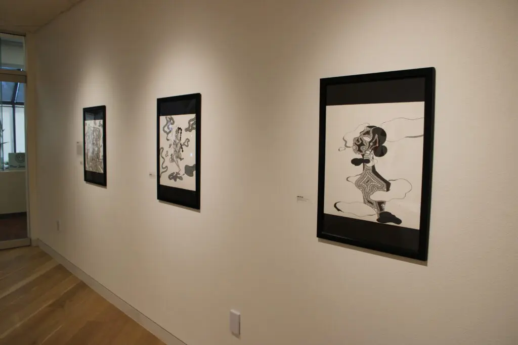 Jakia Fuller's work displayed in Gallery One (Photo by Julian Paras)