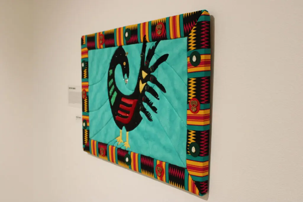 One of Gwen Triay Samuels pieces on display at Gallery One (Photo by Julian Paras)