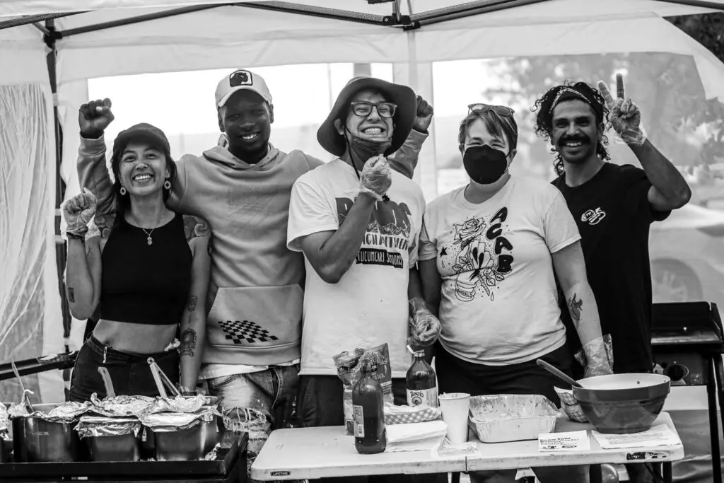 Community members who served food at The People's Juneteeth 2025 (Photo by Jessica Hubbard Marr)