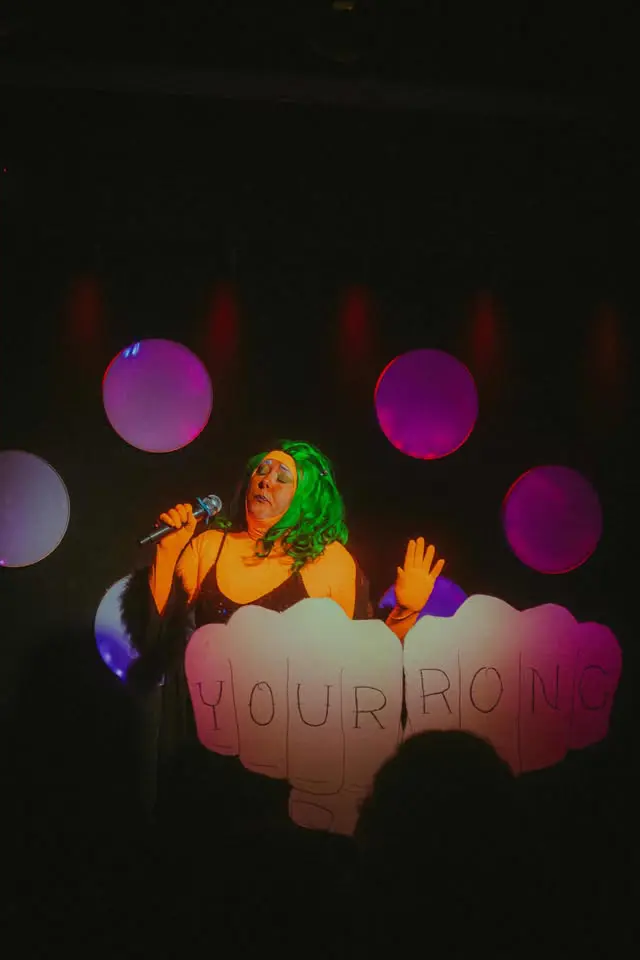 Performer durig Your Rong Debates (Photo by June Opal)