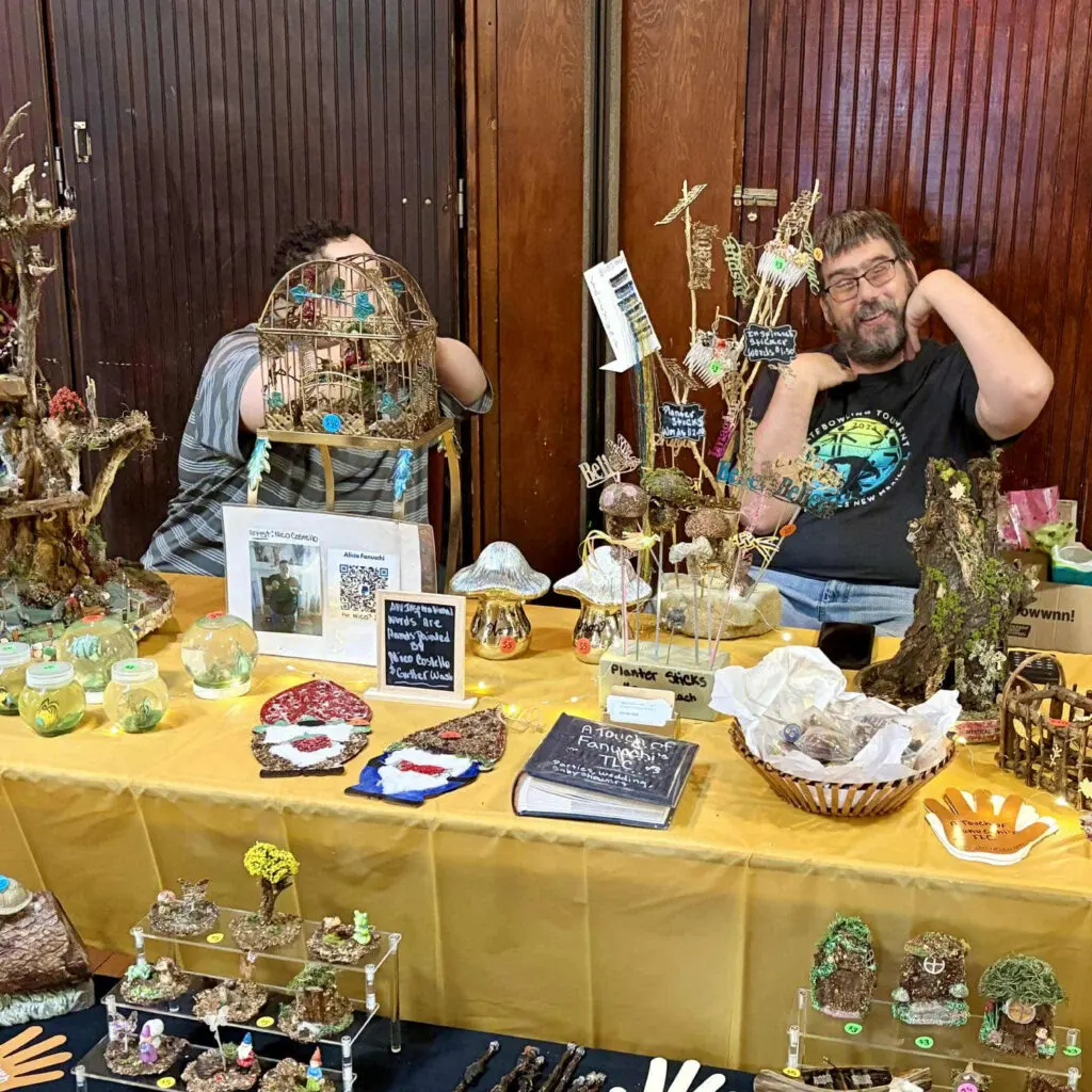 People tabling at the All Abilities Art Show (Courtesy of Albuquerque Disability Arts Collaborative)
