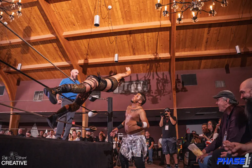 Phase 1 Pro putting on a show at the Shriners Hall (Photo by Rusty Rutherford)