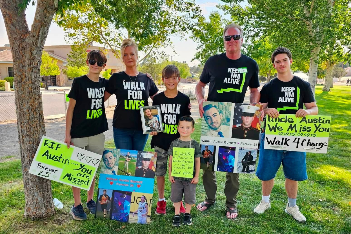 Rio Rancho mom Kelly Opp organizes the local walk in memory of her son, William Austin Burnett, who died of fentanyl poisoning in 2021 just weeks before his 26th birthday. She held the inaugural walk last year in Bernalillo — the town where she grew up — and said it drew friends, family and strangers who'd lost their own children.