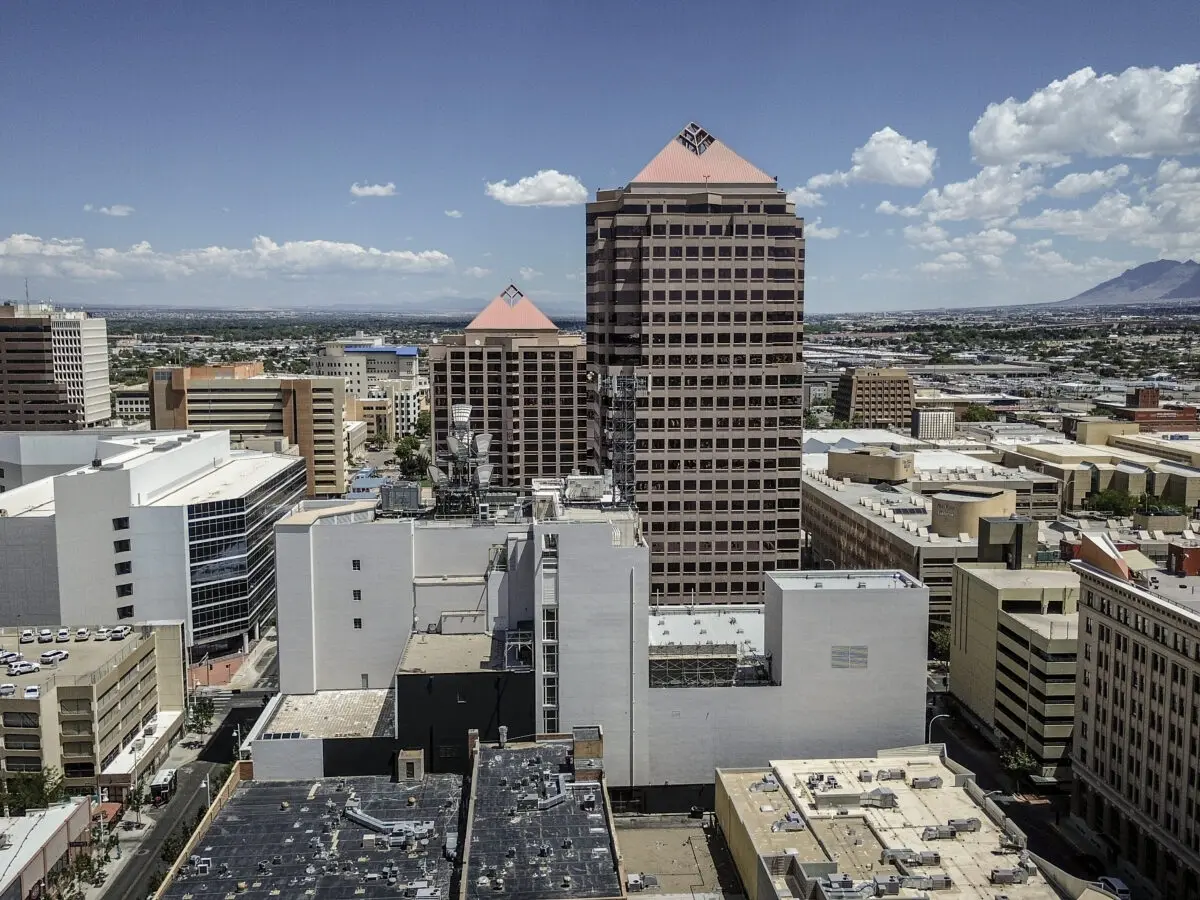 A view of Albuquerque. The City Council reviewed the city’s final FY26 objectives report Oct. 5, which outlines goals the city met, fell short on and will carry into the next fiscal year. Photo by Roberto E. Rosales for the Paper