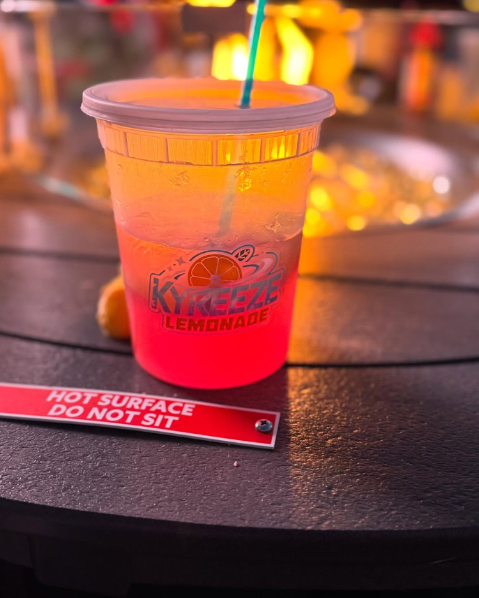 Kyreeze Lemonade has been found at a variety of small businesses and community events — including a Juneteenth celebration at Haynes Park in June 2025.