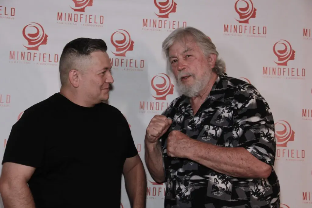 Mindfield Film Festival's executive director, Aaron Alexander (left), and associate director, Gene Hunt (right). (Courtesy of Mindfield Film Festival)