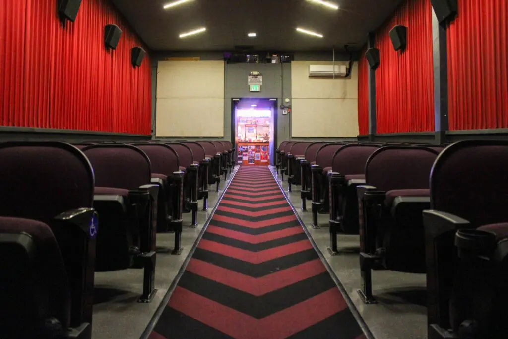 Inside of the theater at the Guild Cinema (Photo by Julians Paras)