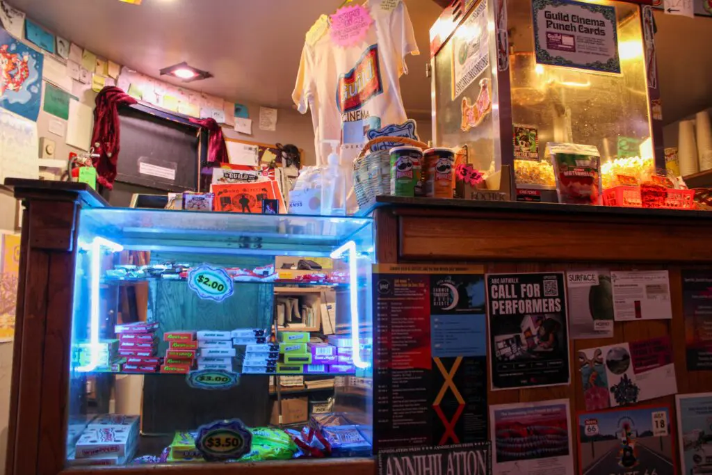 Concessions at the Guild Cinema (Photo by Julian Paras)