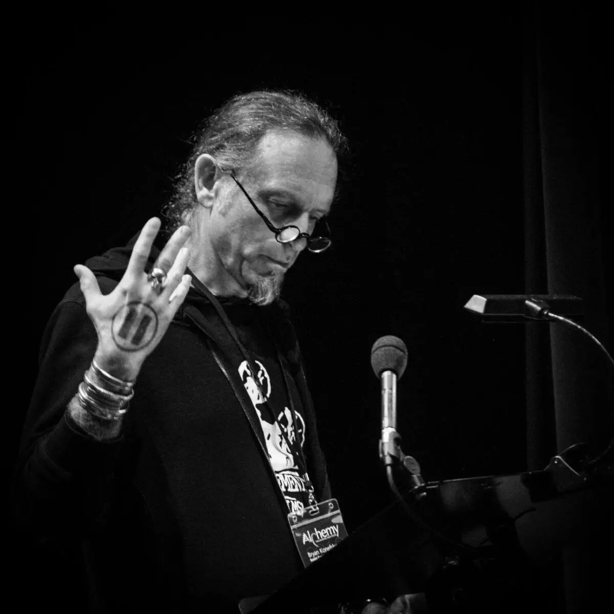 Bryan Konefsky lecturing at the Alchemy Film Festival in Scotland (Courtesy of Bryan Konefsky)