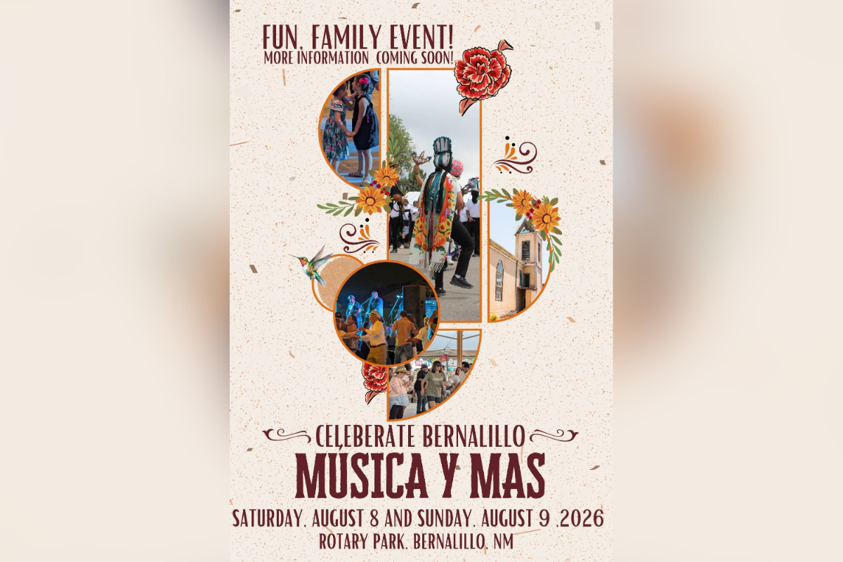 Bernalillo is tuning up for a weekend that's part concert, part block party and all community. The Town of Bernalillo is hosting "Música y Mas" at Rotary Park Saturday, Aug. 8, and Sunday, Aug. 9, packing the schedule with live music, culture and — if the flyer's promise holds — some seriously good vibes.
