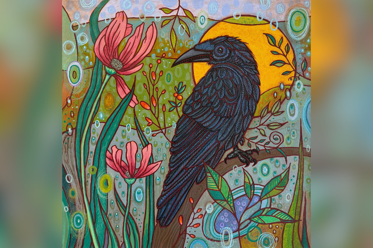 "Raven in Bloom" by Kyle Hollingsworth.