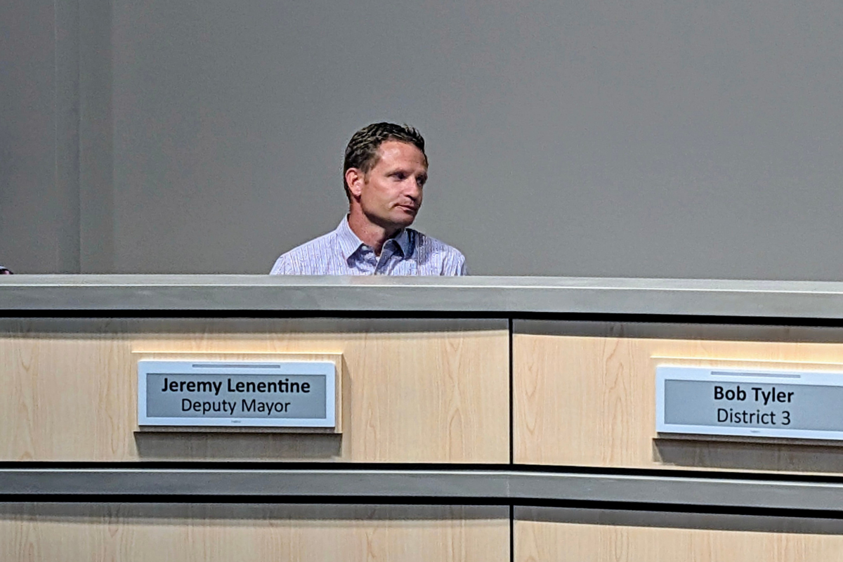 Councilor Jeremy Lenentine announced Aug. 19 he's resigning for family considerations, with his last day in office set for Nov. 12 — handing Mayor Paul Wymer the job of finding a replacement under the same fast-track process that seated Councilor David Mann this summer.