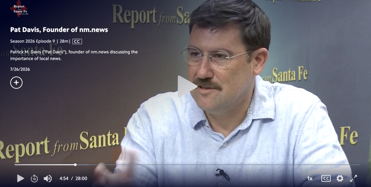 Pat Davis on Report from Santa Fe: Saving the iconic Roswell Daily Record and more New Mexico newspapers