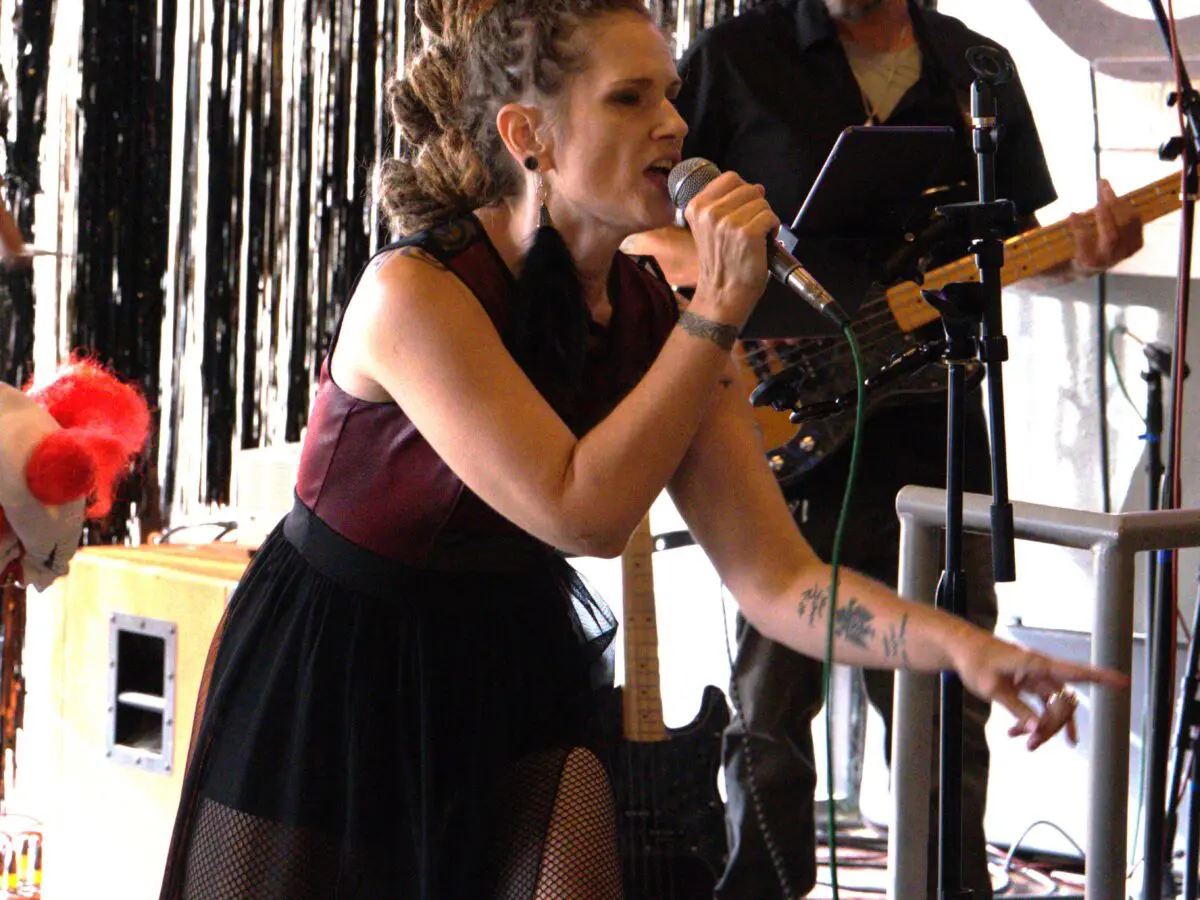Photo of Stacia King-Sakya performing