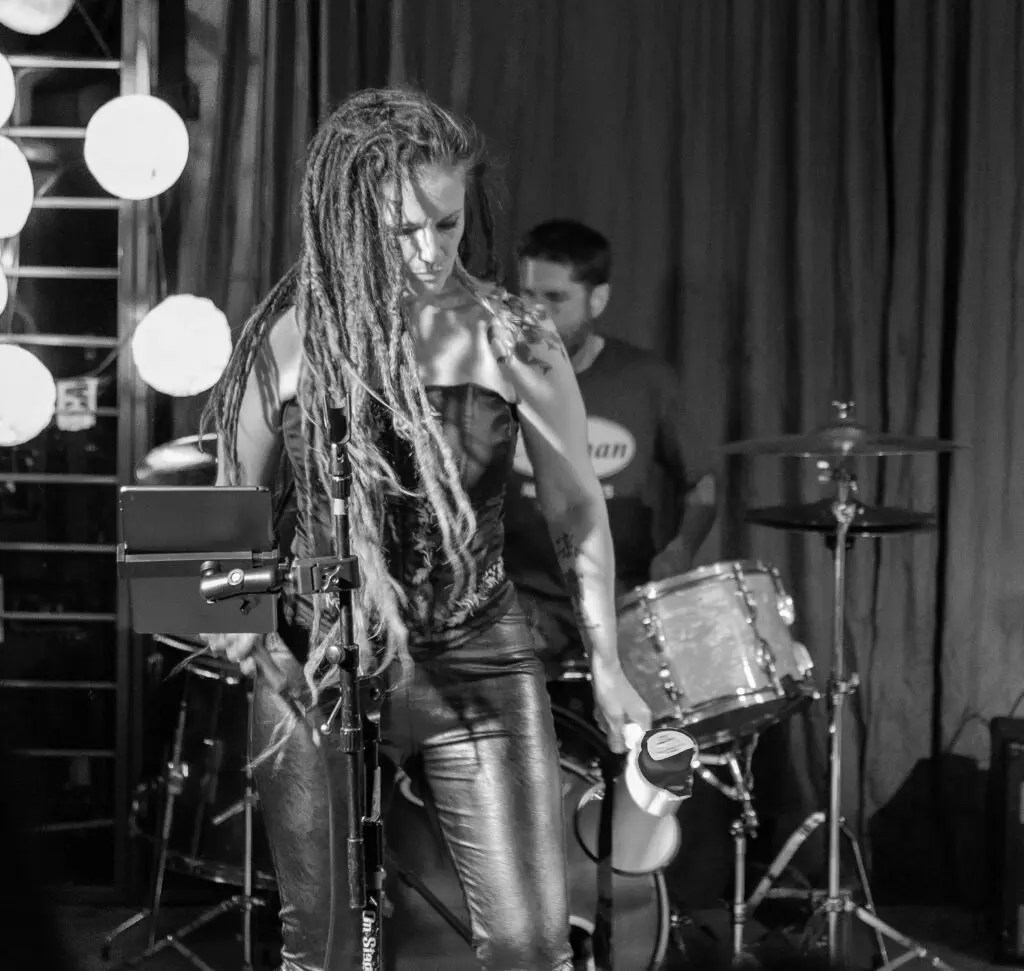 Stacia King-Sakya performing (Courtesy of Stacia King-Sakya)