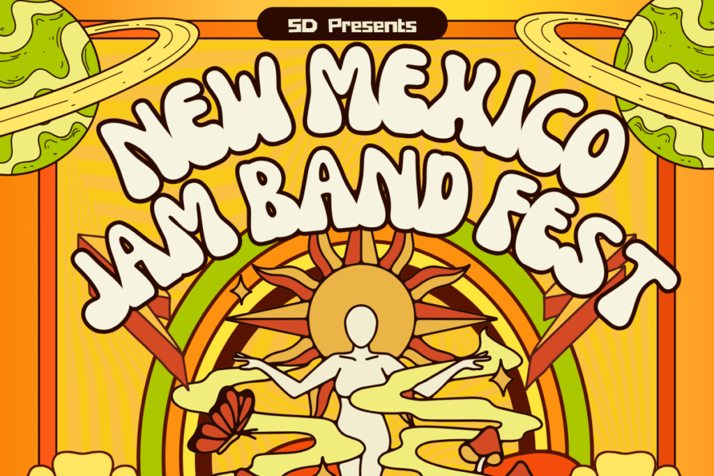 Psychedelic poster for a jam band festival.