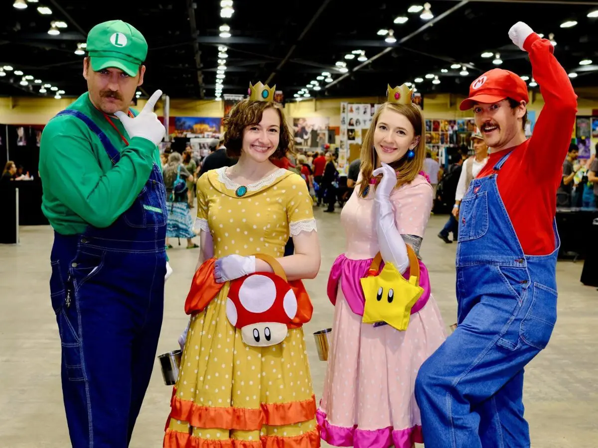Cosplayers dressed at Super Mario Bros. characters at a past New Mexico Comix Con (Photos by Edwards Yee)