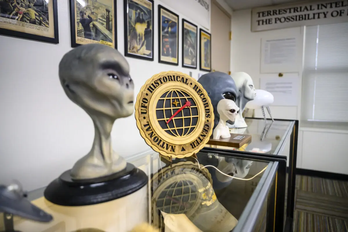The National UFO Historical Records Center located in Rio Rancho. The center helps collect, preserve, and provide historical UFO materials to the general public and interested parties. It is located on the southern end on the campus within Martin Luther King Elementary school. Photo by Roberto E. Rosales for the Paper