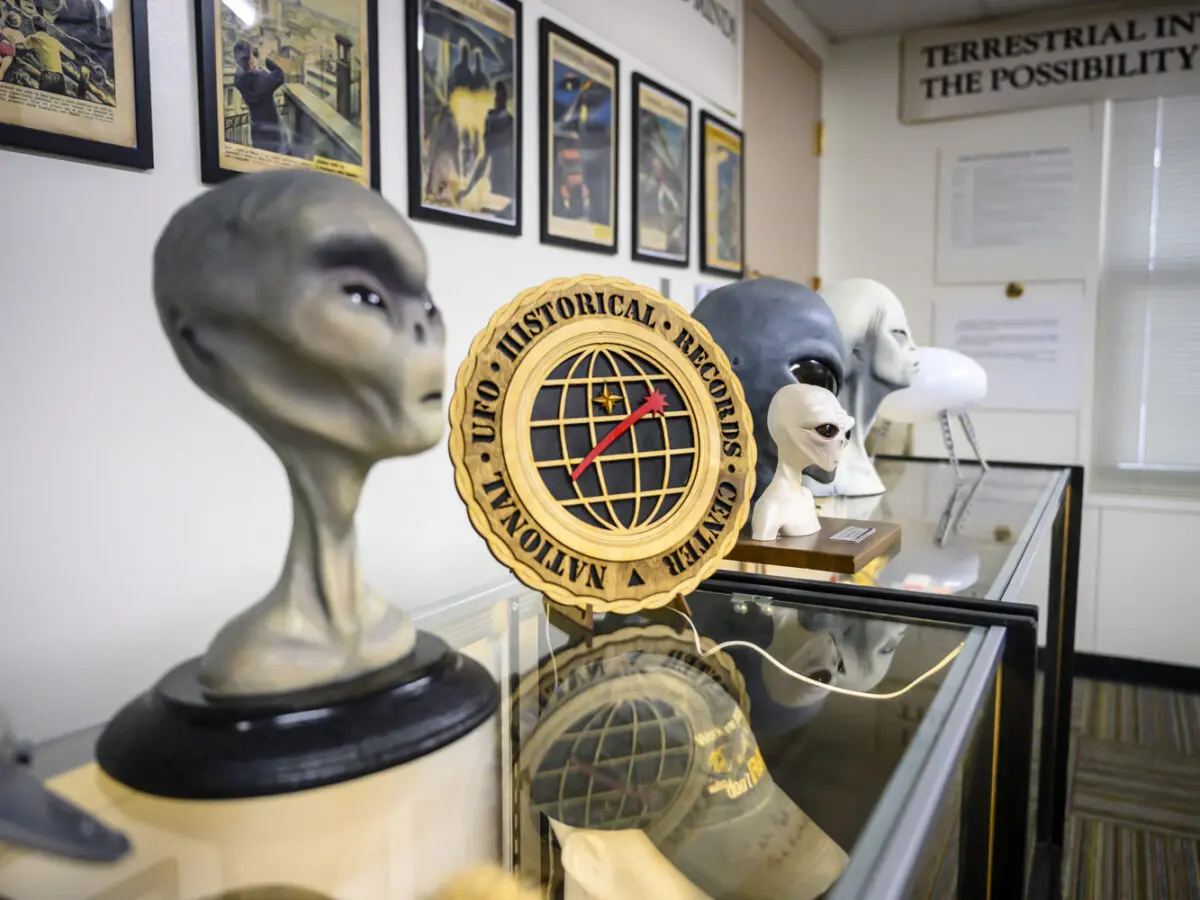 The National UFO Historical Records Center located in Rio Rancho. The center helps collect, preserve, and provide historical UFO materials to the general public and interested parties. It is located on the southern end on the campus within Martin Luther King Elementary school. Photo by Roberto E. Rosales for the Paper