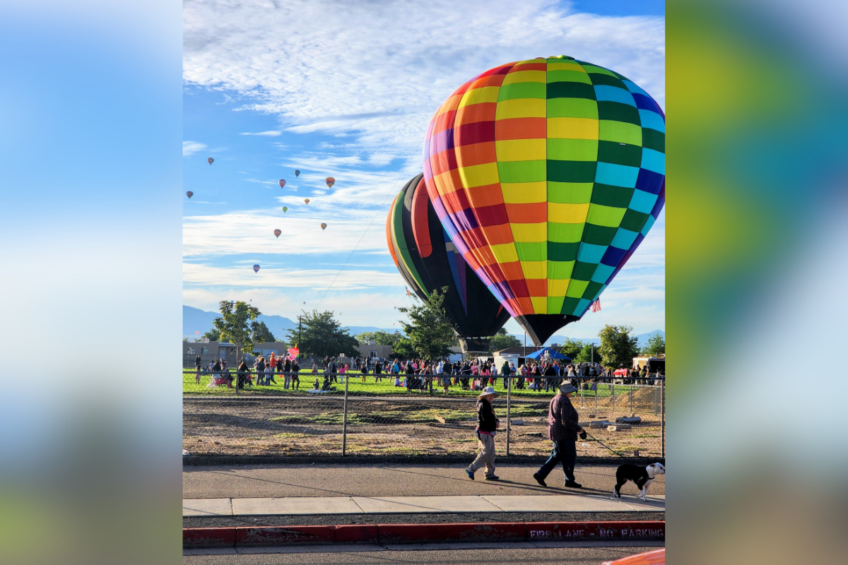 Balloons take off at Rio Rancho Elementary School ahead of last year's Balloon Fiesta. (Kevin Hendricks)