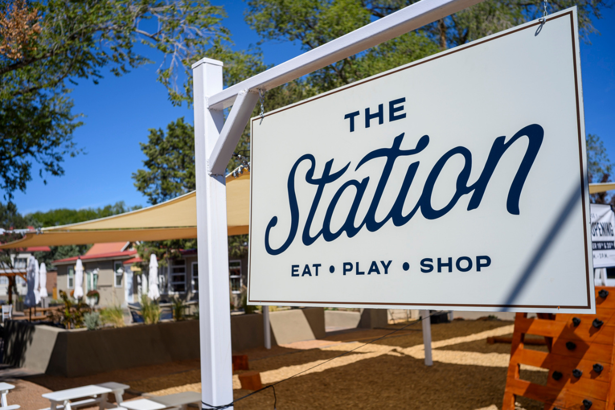 The Station Corrales is a new community-minded retail & gathering space to the village. Some of the stores open now are The Village Refinery, Moonflower Botanicals, The Enchanted Boxcar as well as the Stationary. Photo by Roberto E. Rosales for the Paper