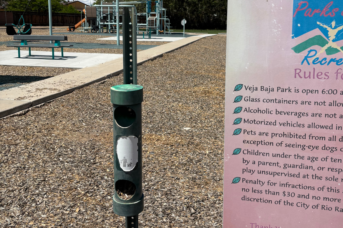 A bag station along the Thompson Fence Line Trail. (Courtesy photo)