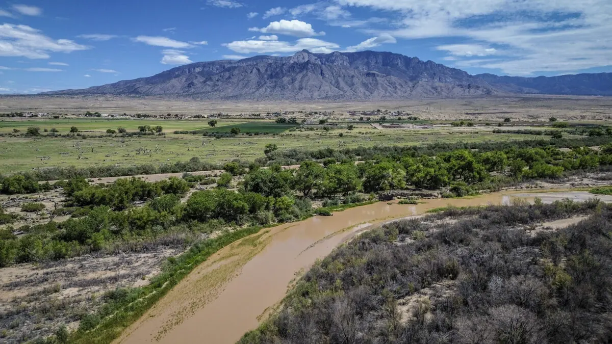 Water in the Rio Grande in Sandoval County