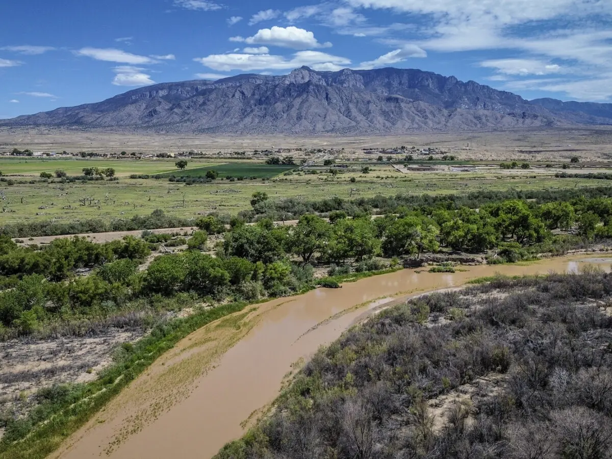Water in the Rio Grande in Sandoval County