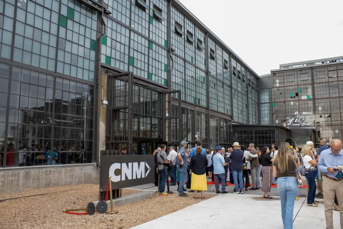 Entrance of CNM's new Film and Digital Media Training Center (Photo by Sara Atencio-Gonzales)