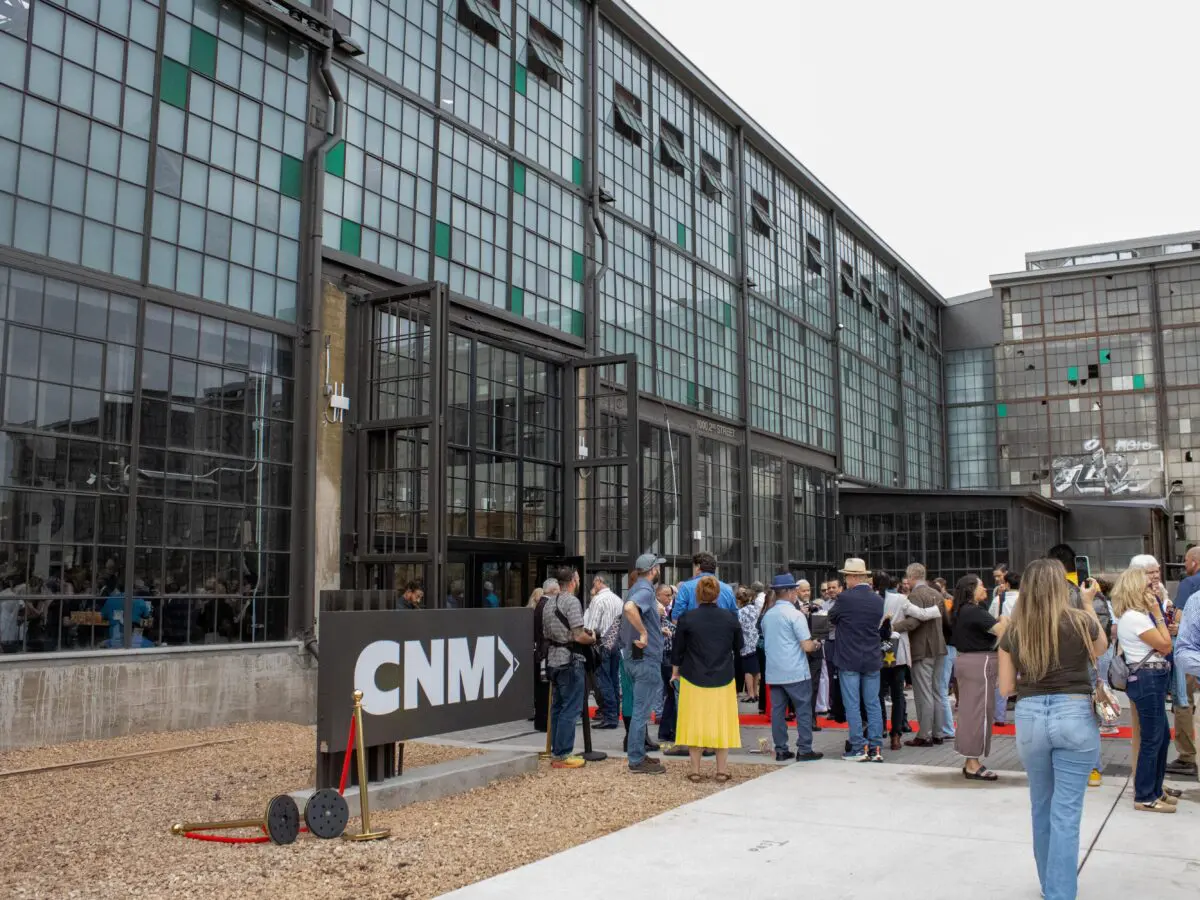 Entrance of CNM's new Film and Digital Media Training Center (Photo by Sara Atencio-Gonzales)