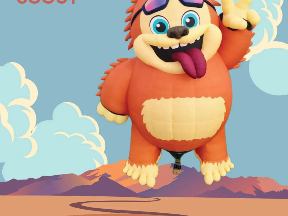 "Scout" is a new special shapes balloon for the 2026 AIBF