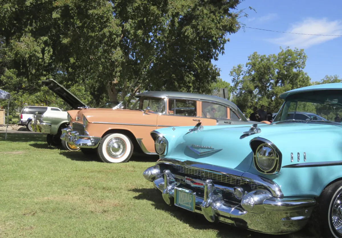 Cars for Breast Cancer Awareness car show is hosted by the local family car club Rollin' Deuces.