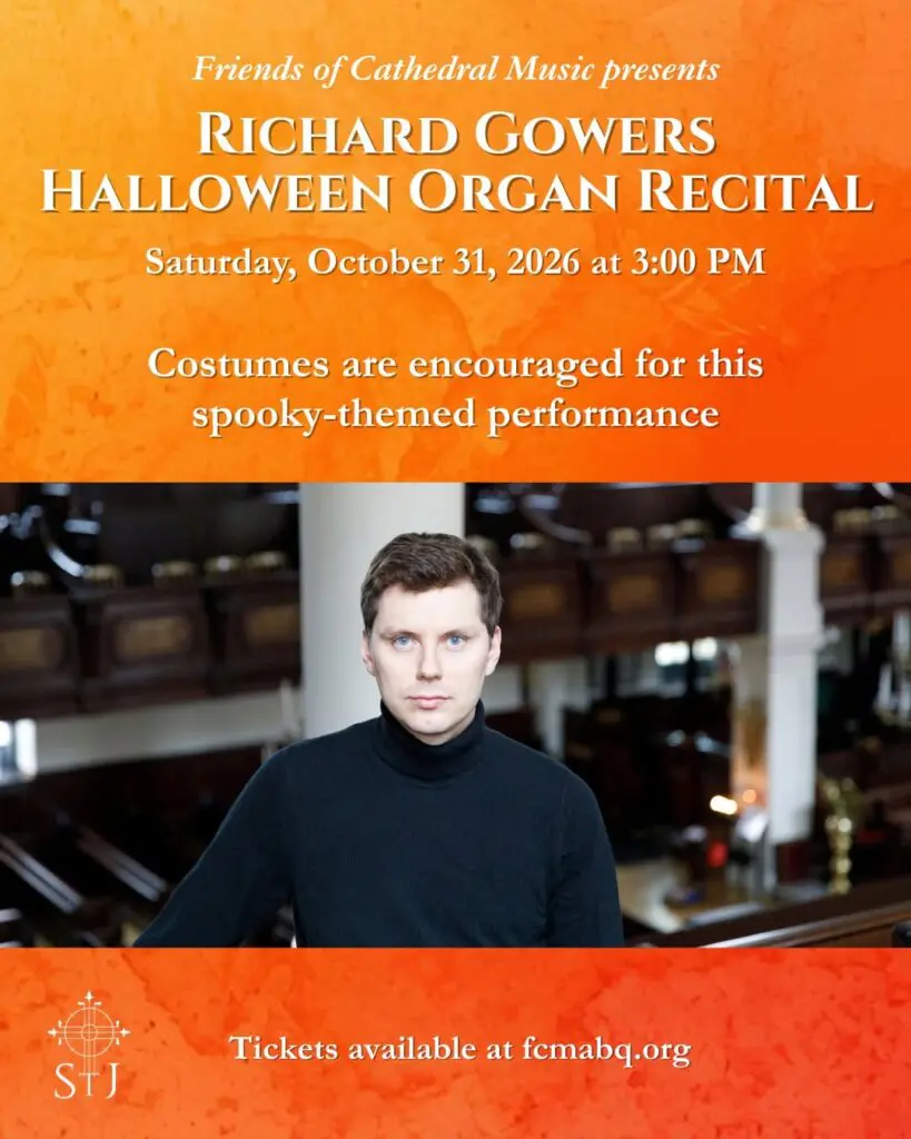A flyer for Richard Gowers Halloween Organ Recital (Courtesy of Cathedral of St. John) 