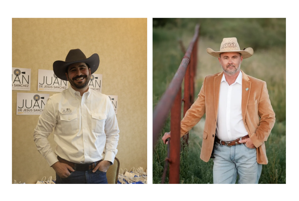Democrat Juan de Jesus Sanchez III, left, and Republican Michael Perry are facing off in the Nov. 3 election to become New Mexico commissioner of public lands overseeing the State Land Office. (Source NM file and courtesy photos)